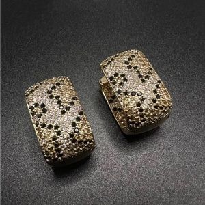 Leopard print earring
